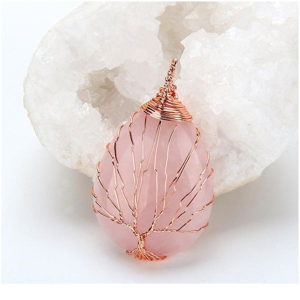 natural purple quartz opal stone pendants handmade rose gold color tree of life wrapped drop shaped crystal pendant qylolh, Black
natural purple quartz opal stone pendants handmade rose gold color tree of life wrapped drop shaped crystal pendant qylolh, Black