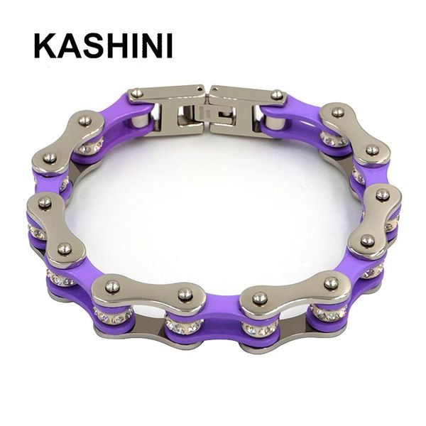link, chain bicycle bracelet ladies purple titanium steel motorcycle stainless punk cycling wholesale, Black
link, chain bicycle bracelet ladies purple titanium steel motorcycle stainless punk cycling wholesale, Black
