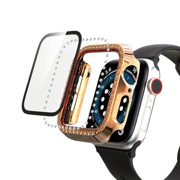 crystal diamond with screen protector for apple watch 40mm 44mm series 6/se/5/3 ultra-thin full cover mirror protective case for iwatch
crystal diamond with screen protector for apple watch 40mm 44mm series 6/se/5/3 ultra-thin full cover mirror protective case for iwatch