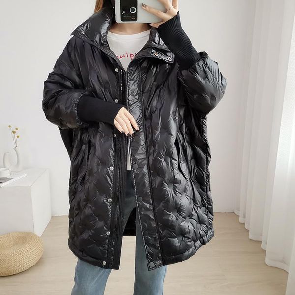 women's down & parkas autumn winter white duck jacket female long parka plus size women coat loose, Black
women's down & parkas autumn winter white duck jacket female long parka plus size women coat loose, Black
