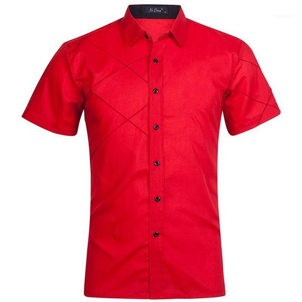 summer men shirts casual solid color short sleeve stitching color turn-down collar no pocket slim-fit homme business dress shirt1, White;black
summer men shirts casual solid color short sleeve stitching color turn-down collar no pocket slim-fit homme business dress shirt1, White;black