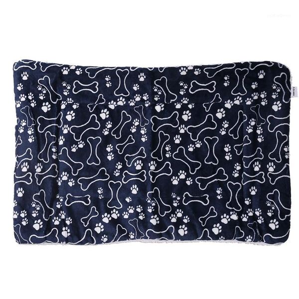 kennels & pens winter dog bed mat pet cushion blanket warm print puppy cat fleece beds lx9c1
