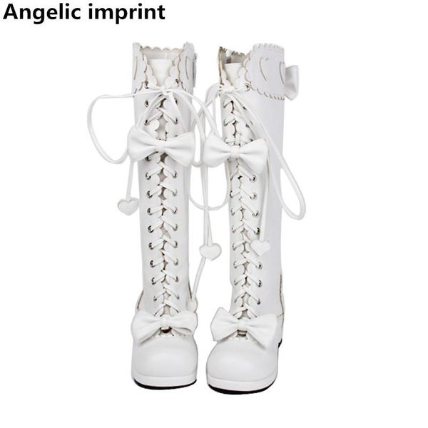 angelic imprint mori girl women motorcycle boots lady lolita shoes woman princess mid heel dress pumps bowtie lovely heart 4.5cm, Black
angelic imprint mori girl women motorcycle boots lady lolita shoes woman princess mid heel dress pumps bowtie lovely heart 4.5cm, Black