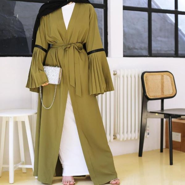 plus size fashion pleated flare sleeve abaya for muslim female full length prayer islamic cardigan dress with belt f9551, Red
plus size fashion pleated flare sleeve abaya for muslim female full length prayer islamic cardigan dress with belt f9551, Red
