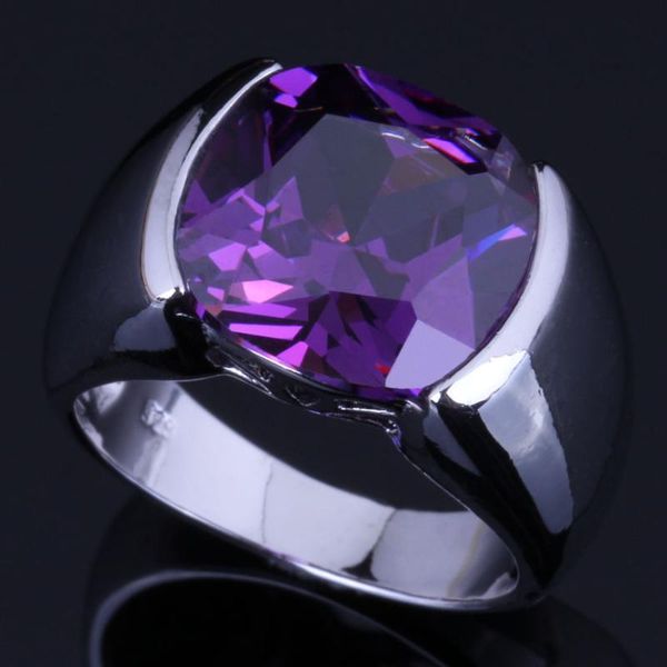 exclusive purple cubic zirconia silver plated ring v0620, Golden;silver 
exclusive purple cubic zirconia silver plated ring v0620, Golden;silver