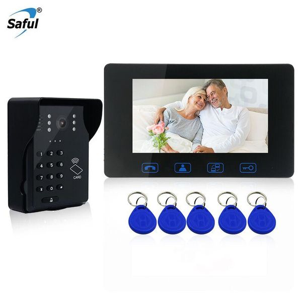 video door phones saful 7'' wired rfid password doorbell waterproof intercom system with night vision keyfobs unlock reomte contro
video door phones saful 7'' wired rfid password doorbell waterproof intercom system with night vision keyfobs unlock reomte contro
