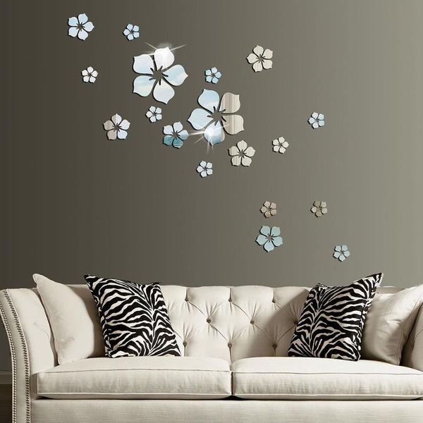 18pcs mirror wall stickers flower wall sticker diy acrylic 3d tv background art mural decor mirror bathroom home decoration
18pcs mirror wall stickers flower wall sticker diy acrylic 3d tv background art mural decor mirror bathroom home decoration