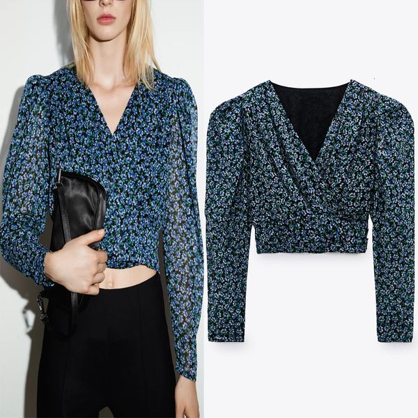 2021 new blue floral printed crop women vintage v neck long puff sleeve wrap chiffon blouse woman fashion elegant ladies xls5, White
2021 new blue floral printed crop women vintage v neck long puff sleeve wrap chiffon blouse woman fashion elegant ladies xls5, White
