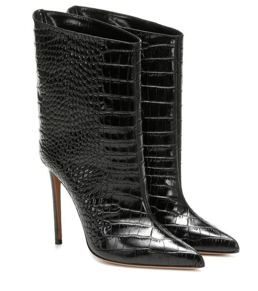 brand women boots fashion super high heel ankle boots faux leather autumn pointed toe winter female 2021 black
brand women boots fashion super high heel ankle boots faux leather autumn pointed toe winter female 2021 black