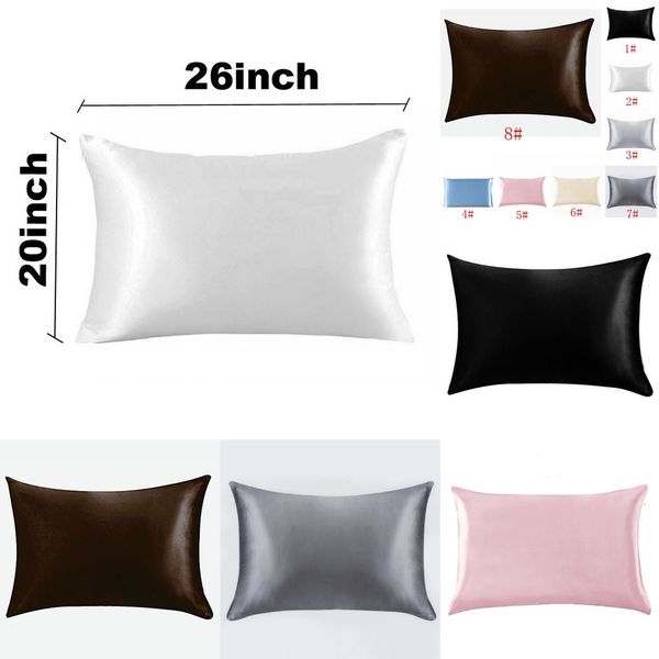 home multicolor 20*26inch silk satin ice pillowcase case zipper double face envelope bedding pillow cover min 3pcs
home multicolor 20*26inch silk satin ice pillowcase case zipper double face envelope bedding pillow cover min 3pcs