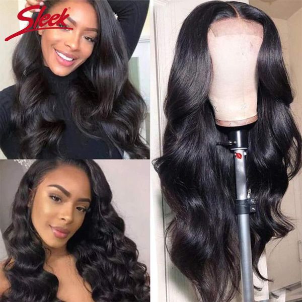 sleek 4x4 lace closure wigs human hair brazilian body wave lace wigs for black women 30 inches long wig pre plucked, Black;brown
sleek 4x4 lace closure wigs human hair brazilian body wave lace wigs for black women 30 inches long wig pre plucked, Black;brown