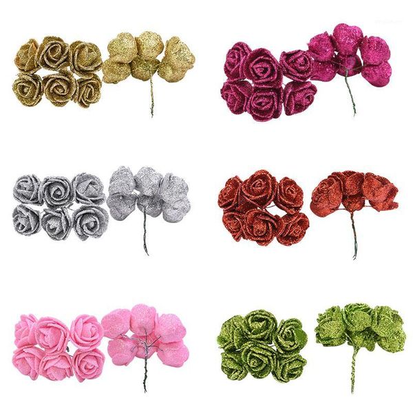 3.5cm gold silver red glitter artificial flower rose fake flower handmade diy wreath gift scrapbooking craft wedding decoration1
3.5cm gold silver red glitter artificial flower rose fake flower handmade diy wreath gift scrapbooking craft wedding decoration1