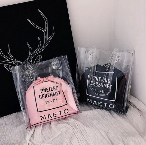 20pcs/lot fashion women transparent bag clear pvc small tote messenger bags large capacity shoulder bag female lady
20pcs/lot fashion women transparent bag clear pvc small tote messenger bags large capacity shoulder bag female lady