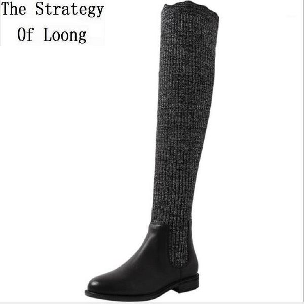 boots spring autumn women knitting slim over-the-knee lady winter slip-on botas ladies stretch socks long 1911081, Black
boots spring autumn women knitting slim over-the-knee lady winter slip-on botas ladies stretch socks long 1911081, Black