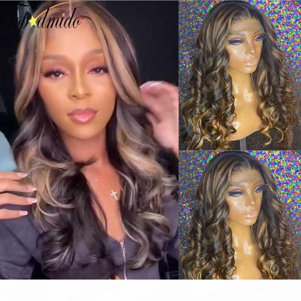 dmido highlight color human hair wig brazilian remy hair lace front wigs preplucked body wave wigs for women 130 150 density, Black;brown
dmido highlight color human hair wig brazilian remy hair lace front wigs preplucked body wave wigs for women 130 150 density, Black;brown