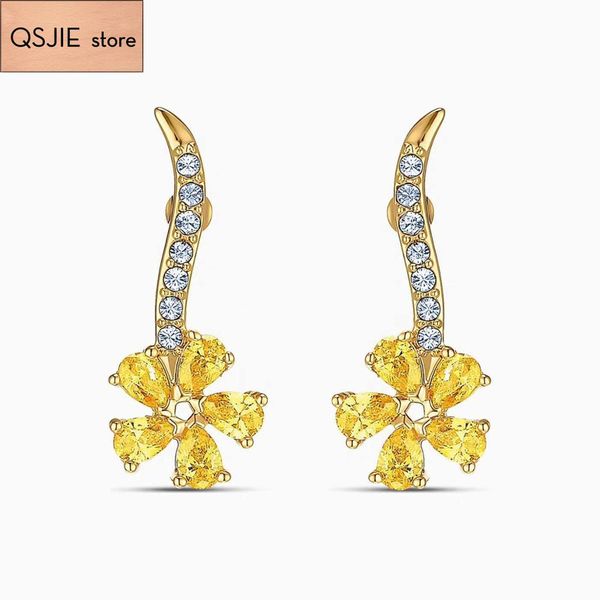 qsjie swa new style. elegant and fashionable gold small flower lady earrings charming fashion jewelry, Golden;silver
qsjie swa new style. elegant and fashionable gold small flower lady earrings charming fashion jewelry, Golden;silver
