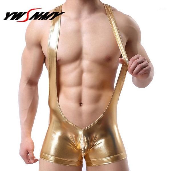 gay underwear boxer shorts men lingerie imitation leather panties homme jumpsuit wrestling bodysuit1, Black;white
gay underwear boxer shorts men lingerie imitation leather panties homme jumpsuit wrestling bodysuit1, Black;white