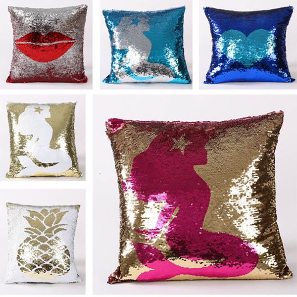 40*40cm double sequin mermaid pillow case cover sofa glitter car home decor gifts wx9-228 
40*40cm double sequin mermaid pillow case cover sofa glitter car home decor gifts wx9-228