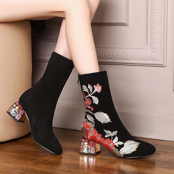 plus size women boots 2020 winter shoes floral embroidered mid-calf boot rhinestone heeled designer botas mujer national 8268n #7w9f, Black
plus size women boots 2020 winter shoes floral embroidered mid-calf boot rhinestone heeled designer botas mujer national 8268n #7w9f, Black