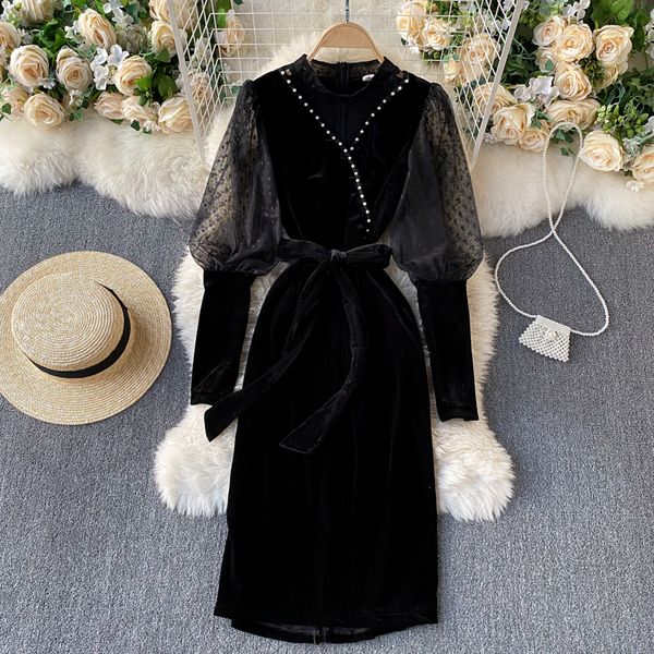 korean style girly two ladies dressed in velvet stylish puff wedding dress retro office lady mujer bwfg, Black;gray
korean style girly two ladies dressed in velvet stylish puff wedding dress retro office lady mujer bwfg, Black;gray