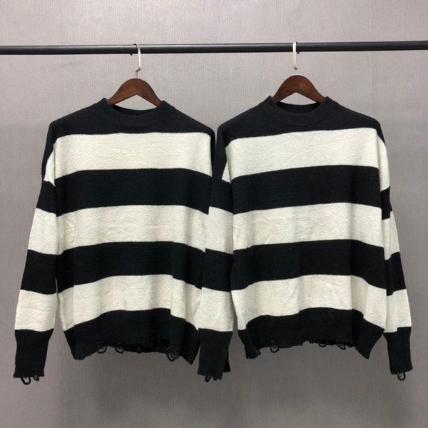 men's sweaters represent sweater loose men woman good quality clothes high street damage hole black vintage white knit clothing, White;black
men's sweaters represent sweater loose men woman good quality clothes high street damage hole black vintage white knit clothing, White;black