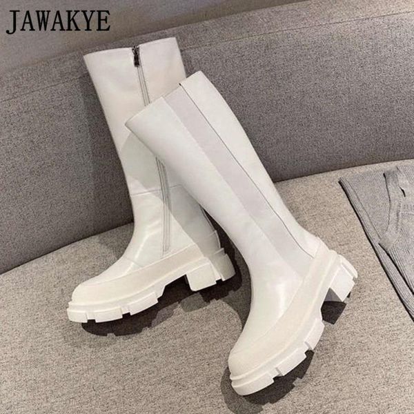 chunky sole platform knee high long boots genuine leather white black winter fashion designer shoes women combat boots
chunky sole platform knee high long boots genuine leather white black winter fashion designer shoes women combat boots