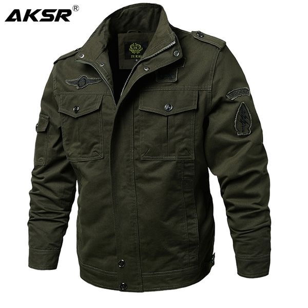 aksar plus size men spring autumn cotton military jacket coat army men's bomber pilot jackets mens cargo lightweight jacket 201104, Black;brown
aksar plus size men spring autumn cotton military jacket coat army men's bomber pilot jackets mens cargo lightweight jacket 201104, Black;brown