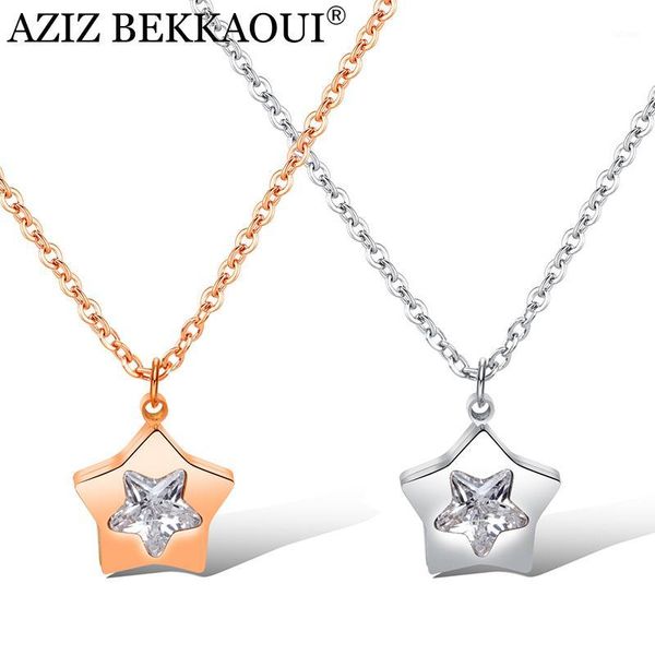 aziz bekkaoui fashion stainless steel star pendant necklace rose gold crystal choker necklace for women jewelry gift1, Silver
aziz bekkaoui fashion stainless steel star pendant necklace rose gold crystal choker necklace for women jewelry gift1, Silver