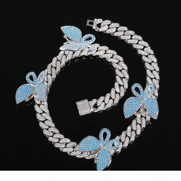 hiphop jewelry iced out butterfly cuban link necklace miami choker for women, Silver
hiphop jewelry iced out butterfly cuban link necklace miami choker for women, Silver