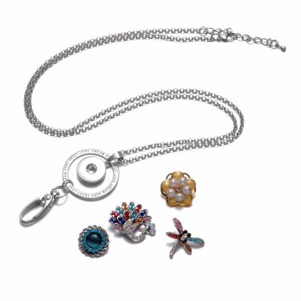working card lanyard pendant necklace 18mm snap button jewelry fits diy snap jewelry for employee id card hanger, Silver
working card lanyard pendant necklace 18mm snap button jewelry fits diy snap jewelry for employee id card hanger, Silver