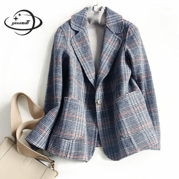women's wool & blends womens coats winter female jackets clothing turn-down collar single button slim ladies outerwear clothes h1961, Black
women's wool & blends womens coats winter female jackets clothing turn-down collar single button slim ladies outerwear clothes h1961, Black