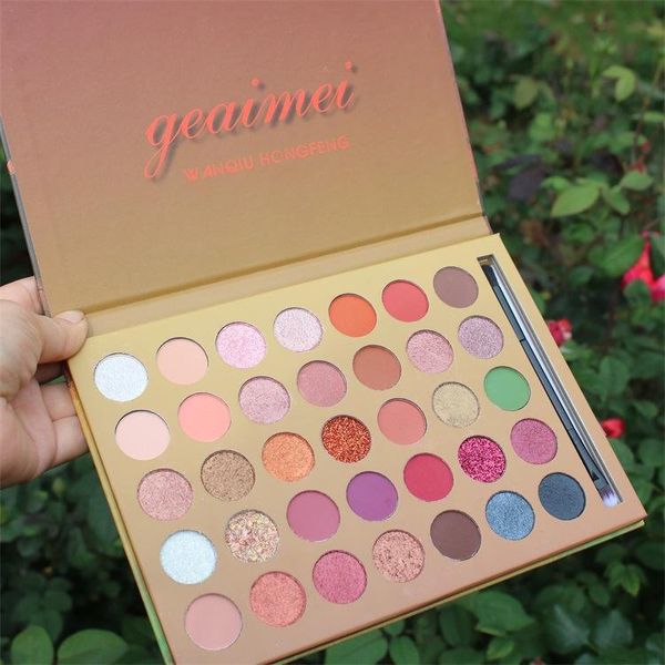 new arrival waterproof geaimei 35 colors eyeshadow makeup with brushes matte & shimmer eye pressed powder cosmtics easy to wear dhl
new arrival waterproof geaimei 35 colors eyeshadow makeup with brushes matte & shimmer eye pressed powder cosmtics easy to wear dhl