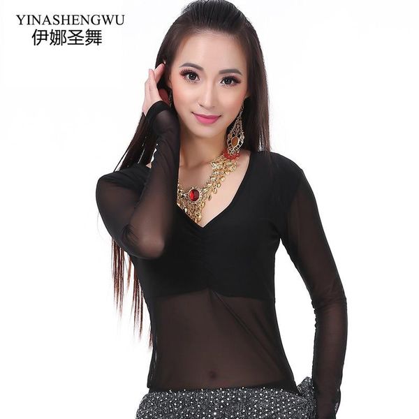 good quality wrinkled half-length long-sleeved belly dance bottoming shirt/not a conjoined, Black;red
good quality wrinkled half-length long-sleeved belly dance bottoming shirt/not a conjoined, Black;red