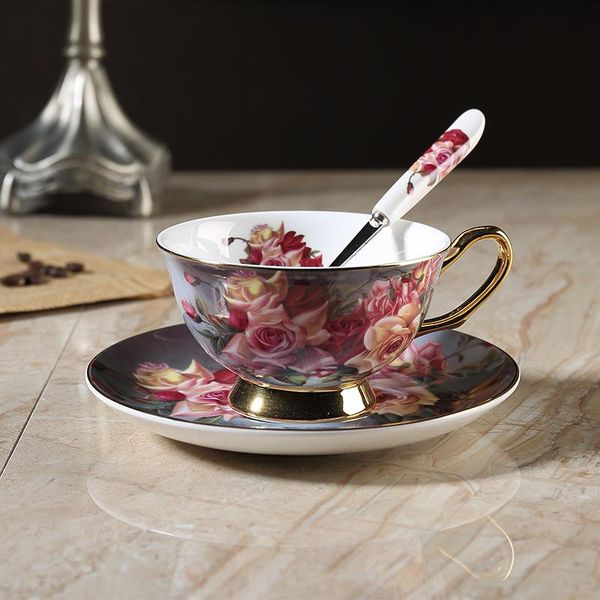 mugs european high-grade bone china coffee cup and saucer creative classical rose english afternoon flower set wj903
mugs european high-grade bone china coffee cup and saucer creative classical rose english afternoon flower set wj903