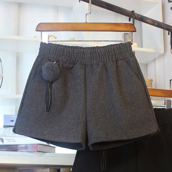 women woolen shorts winter spring warm high waist wide leg shorts korean ladies solid color loose shorts feminino, White;black
women woolen shorts winter spring warm high waist wide leg shorts korean ladies solid color loose shorts feminino, White;black
