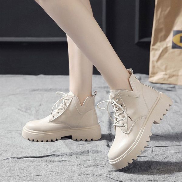 2021 new women ankle ladies shoes pu leather fashion lace up cool casual boots woman winter autumn shoe ageo, Black
2021 new women ankle ladies shoes pu leather fashion lace up cool casual boots woman winter autumn shoe ageo, Black