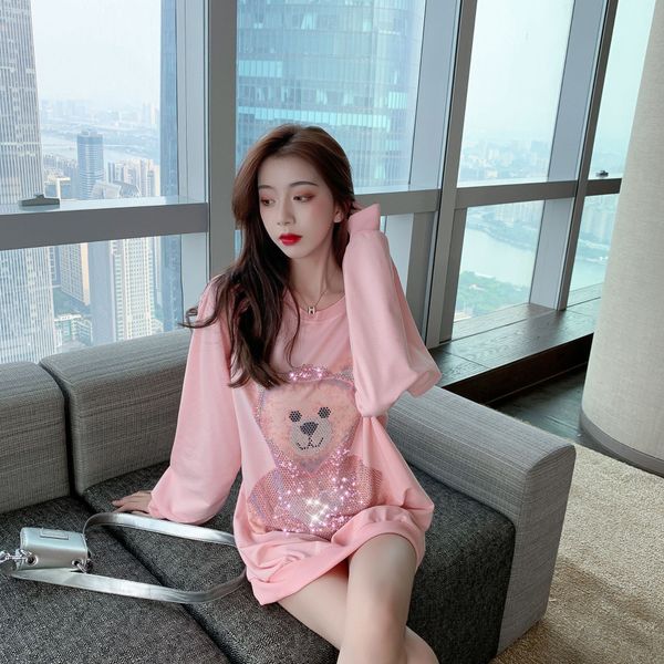 e5dft 2020 new autumn loose celebrity korean style internet women's bear coat sweaterdiamond sweater long sleeve sweater diamond spring, Black
e5dft 2020 new autumn loose celebrity korean style internet women's bear coat sweaterdiamond sweater long sleeve sweater diamond spring, Black