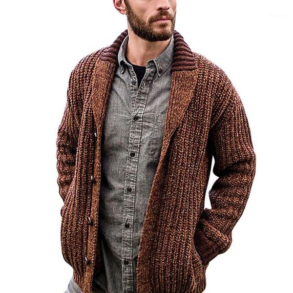 men cardigan sweater 2020 autumn winter new men's long-sleeved sweater lapel cardigan button knit coat tide warm1, White;black
men cardigan sweater 2020 autumn winter new men's long-sleeved sweater lapel cardigan button knit coat tide warm1, White;black