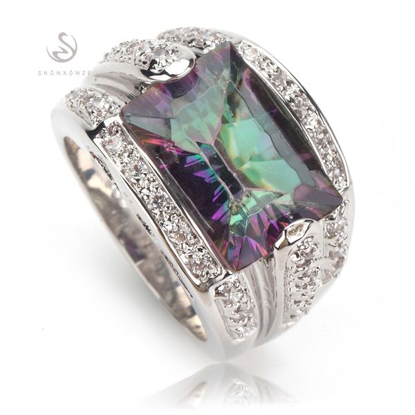 shunxunze explosion models engagement wedding big rings for noble women dropshipping rainbow cubic zirconia rhodium plated r704 size 6 7 8 9, Silver
shunxunze explosion models engagement wedding big rings for noble women dropshipping rainbow cubic zirconia rhodium plated r704 size 6 7 8 9, Silver