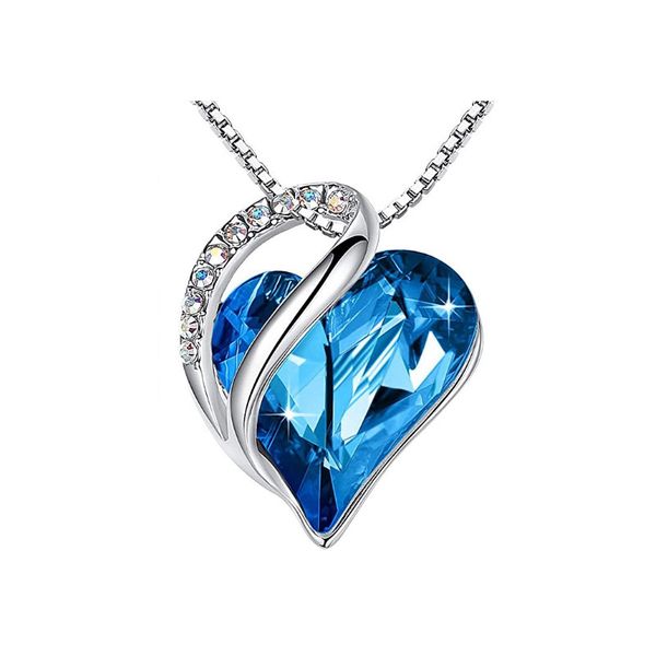 necklace of fashion jewelry infinity love heart pendant necklace birthstone crystal diamond jewelry gifts for women, Silver
necklace of fashion jewelry infinity love heart pendant necklace birthstone crystal diamond jewelry gifts for women, Silver