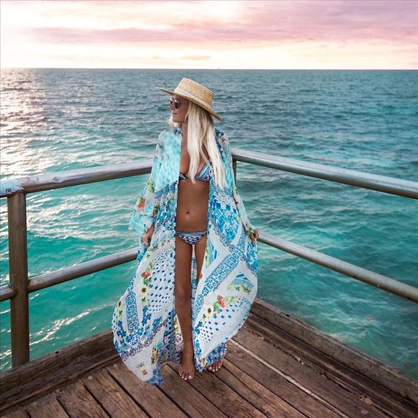 womens boho style beach summer chiffon striped floral long kimono cardigans femme harajuku blusa feminina dames ropa mujer, White
womens boho style beach summer chiffon striped floral long kimono cardigans femme harajuku blusa feminina dames ropa mujer, White