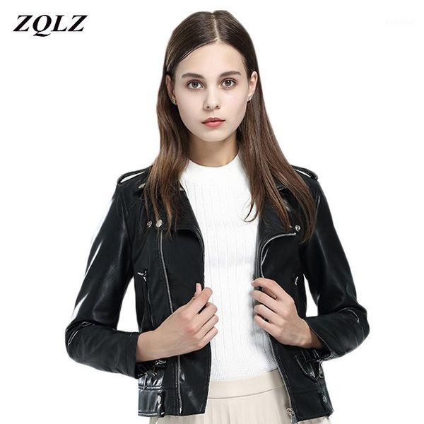 women faux pu leather jacket short paragraph spring autumn female coat fashion turn-down collar zipper motorcycle jacket women1, Black
women faux pu leather jacket short paragraph spring autumn female coat fashion turn-down collar zipper motorcycle jacket women1, Black