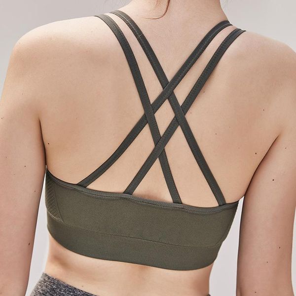liscn women's double cross back sports bras,seamless breathable padded sports shockproof running fitness yoga bra top, White;black
liscn women's double cross back sports bras,seamless breathable padded sports shockproof running fitness yoga bra top, White;black