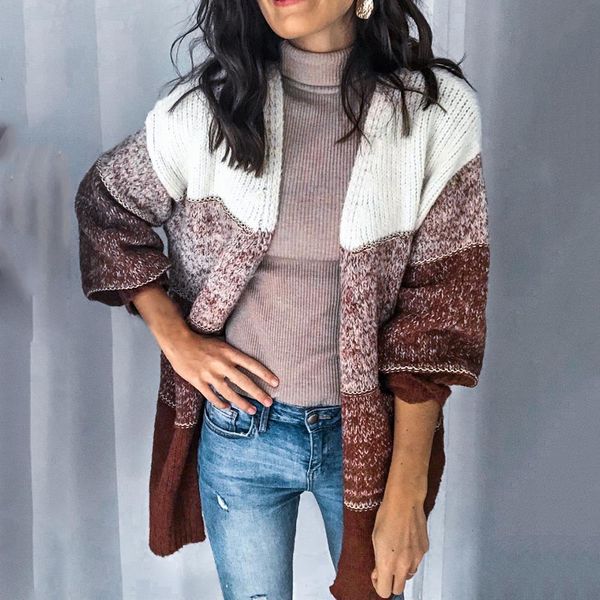 women winter cardigan sweaters women loose patchwork knitted sweater girls long sleeve outerwear knitted casual knitwear, White;black
women winter cardigan sweaters women loose patchwork knitted sweater girls long sleeve outerwear knitted casual knitwear, White;black