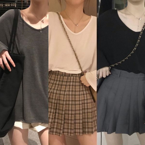 autumn 2020 versatile loose v-neck solid long sleeve bottoming shirt korean autumn functional trend women's net red super student in, White
autumn 2020 versatile loose v-neck solid long sleeve bottoming shirt korean autumn functional trend women's net red super student in, White