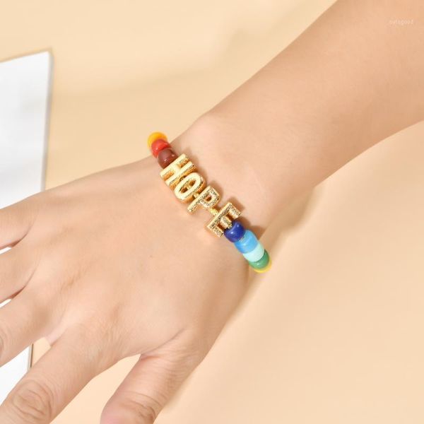 charm bracelets diy bracelet gifts rainbow stone beaded for women armband colorful femme boho big letter jewelry bohemian1, Golden;silver
charm bracelets diy bracelet gifts rainbow stone beaded for women armband colorful femme boho big letter jewelry bohemian1, Golden;silver