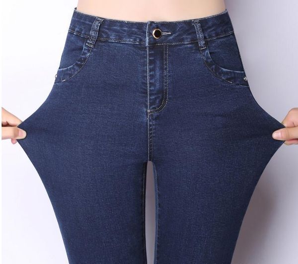 women's jeans fashionable comfortable pencil pants stretch was thin high waist, Blue
women's jeans fashionable comfortable pencil pants stretch was thin high waist, Blue