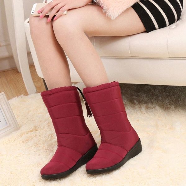 new winter boots women's tassel warm waterproof and antiskid women's boots snow with mid tube slope heel #wa0v, Black
new winter boots women's tassel warm waterproof and antiskid women's boots snow with mid tube slope heel #wa0v, Black
