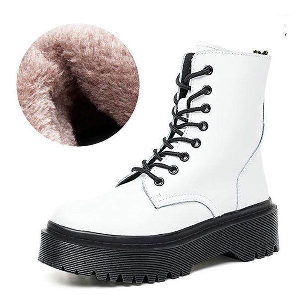 boots winter motorcycle women warm plush snow boot genuine leather rubber platform lace up ladies shoe1, Black
boots winter motorcycle women warm plush snow boot genuine leather rubber platform lace up ladies shoe1, Black
