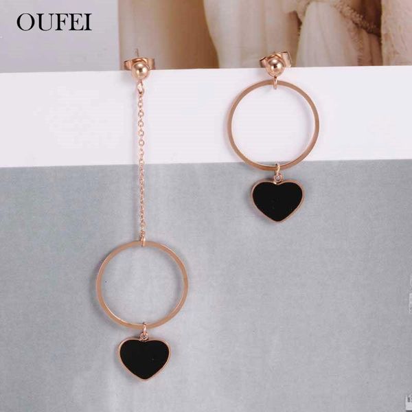 dangle & chandelier oufei rose gold heart asymmetric earrings for women stainless steel jewelry woman 2021 fashion accessories, Silver
dangle & chandelier oufei rose gold heart asymmetric earrings for women stainless steel jewelry woman 2021 fashion accessories, Silver